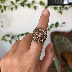 Vintage Sterling Silver Fairy Ring